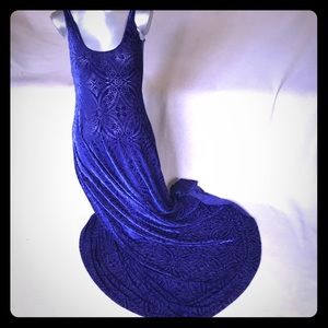 Black Milk  Blurple Burned Velvet Maxi Dress M